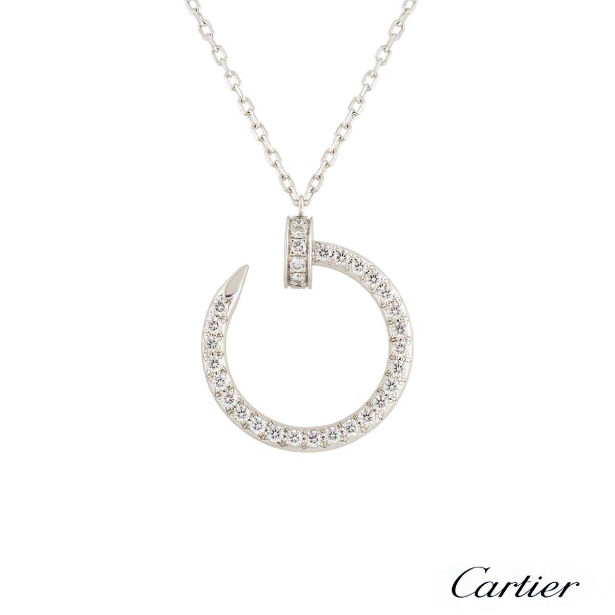 cartier nail necklace diamond